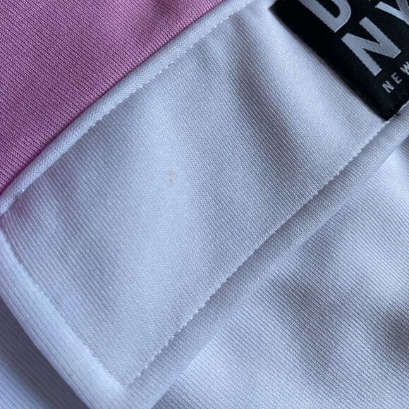 DKNY Sport Quarter Zip Pullover Color Block Shirt - Picture 7 of 9